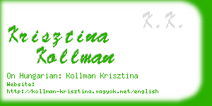 krisztina kollman business card